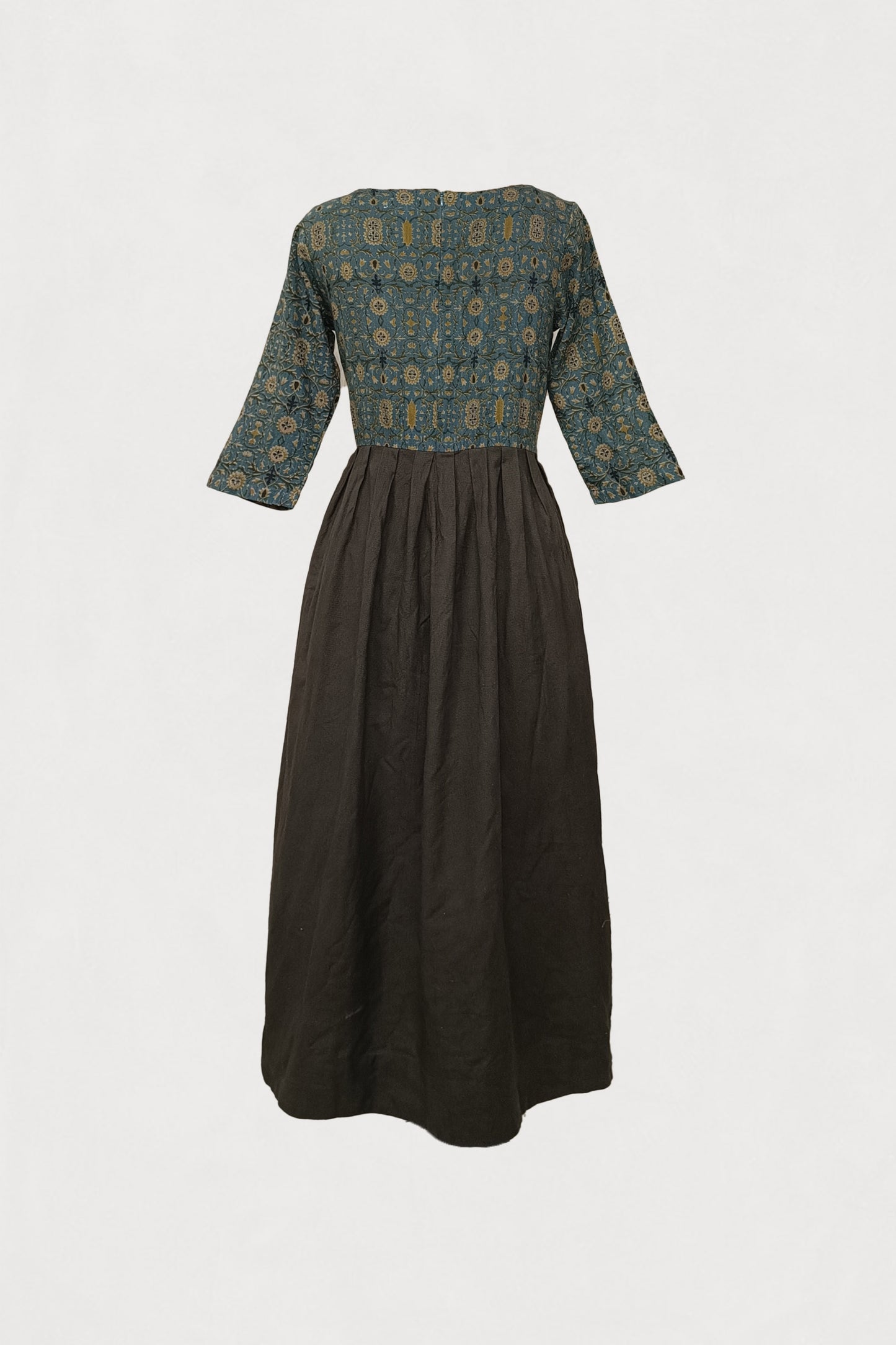 Pleated  Kurta - Ajrakh