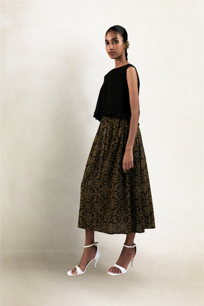 Meer Skirt - Damask Print