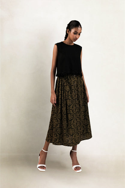 Meer Skirt - Damask Print