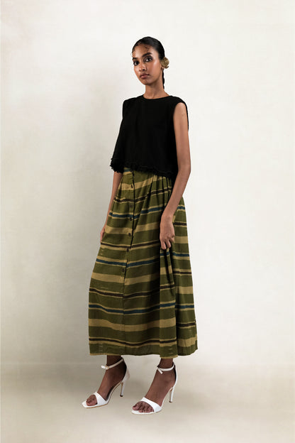 Meer Skirt - Earthy stripes