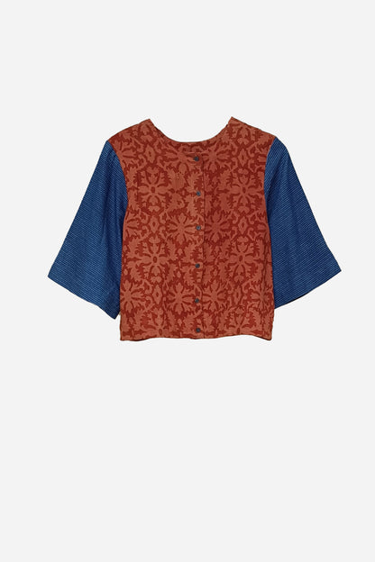 Blouse with sleeve (Damask)