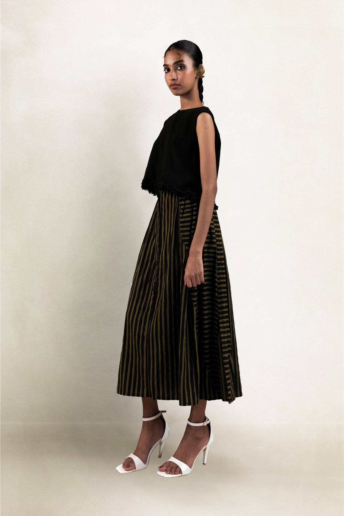 Meer Skirt - Black Stripe