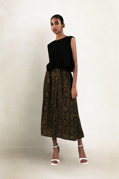 Meer Skirt - Damask Print