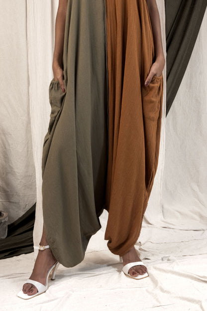 Sufi Jumpsuit - Color Blocked