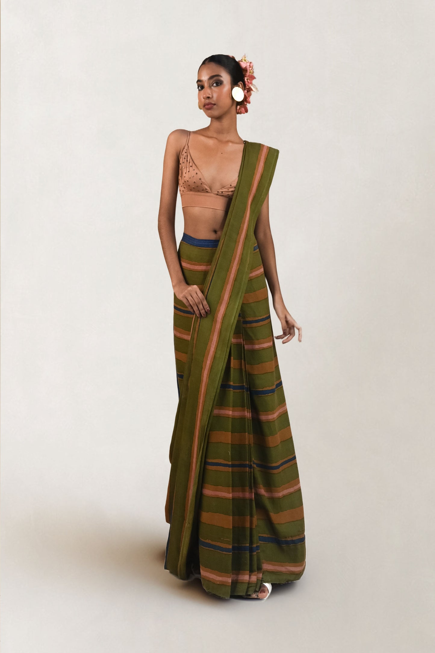 Zaitooni Saree - Ready to Wear Saree with pockets